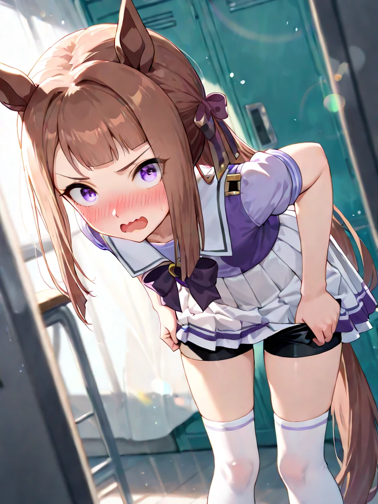 ((masterpiece, best quality)), high resolution,ultra detailed,8k,16k,detailed background, perfect lighting,detailed beautiful eyes, 1girl,nsfw,embarrassed,blush,show off breast,look at viewer,(pov:1.4),1boy,1penis,(deep fellatio,hetero:1.4),:>=,(penis in mouth,oral sex),face focus,portrait,(steam,sweat,from above,from front,cum in mouth:1.2),provocative eyes,fisheye lens,tear,
,kawaii,teenage,short stature,short body,medium breast,nicenature,
nicenatureuniform,brown hair,gray eyes,short twintail,seaside beach,sky