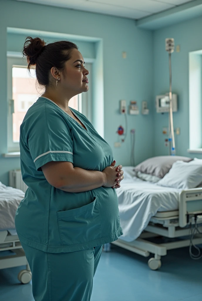 2 70 year old grandmothers,Seducing young naked boys,masterpiece、Ultra-high resolution,Asian,white hair,long hair,curls,huge huge breasts,(((Wearing short-sleeved white nurse uniform, Unbutton half of the buttons))),((( whole body姿勢))),huge breast silhouette,Tight,obesity,Clothes buttons exploded,Black lace,stand erect,whole body