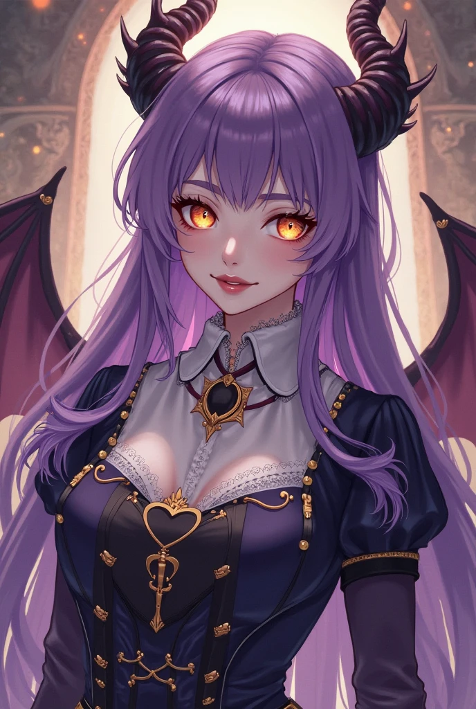 【Best Quality】1 Girl (Mature: 1.4) 130mm F1.4 Lens 1 Girl Solo Ear Heart Shaped Pupil Micro Dress Demon Girl Flat Chest Seen from Above Devil Wings Colorful Hair Light Purple Hair Colorful Eyes --auto --s2