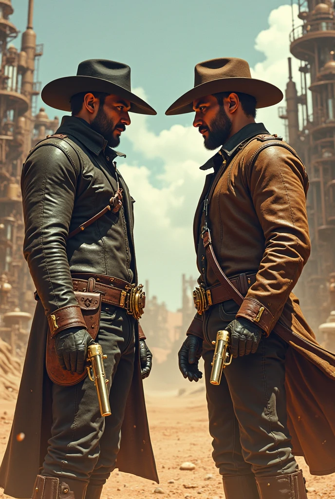 Wild west steampunk epic duel