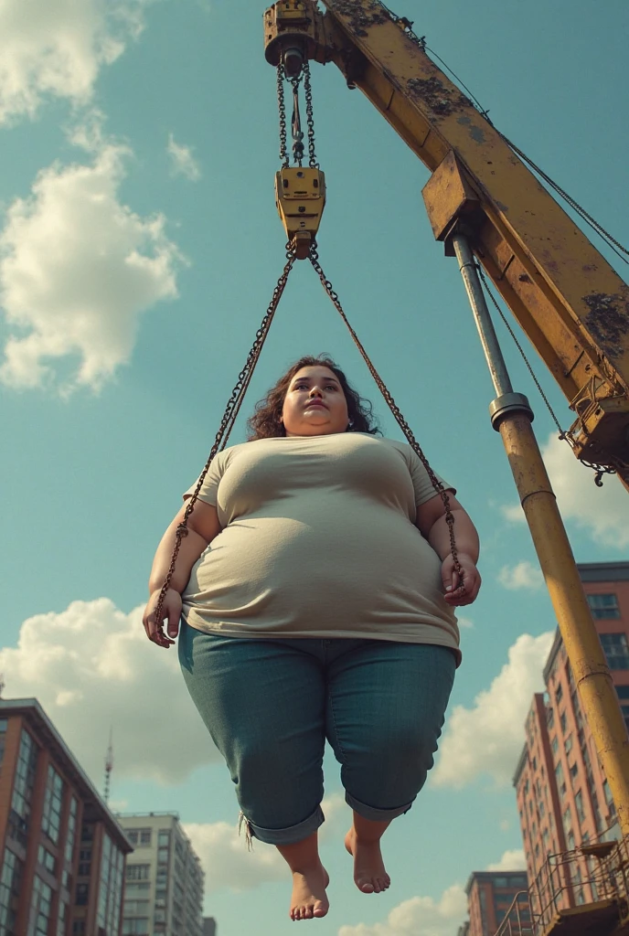 A very fat, obese 10-year-old girl in an underground prison, looking excited, detailed facial features, (best quality,4k,8k,highres,masterpiece:1.2),ultra-detailed,(realistic,photorealistic,photo-realistic:1.37),HDR,UHD,studio lighting,ultra-fine painting,sharp focus,physically-based rendering,extreme detail description,professional,vivid colors,bokeh,dark and moody atmosphere,cinematic lighting,dramatic shadows,claustrophobic environment,rusty metal bars,stone walls,dirt floor,glowing lights,excited expression,chubby cheeks,double chin,plump body,thick arms and legs