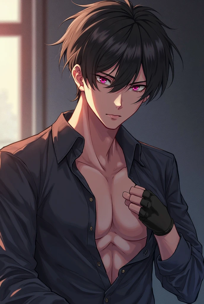 (masterpiece), (highest quality), (((((1 male))))), ((Huge muscle)))), (large pectoral muscle)))))), (biceps)))), (biceps))))), (piercing), (black pants)))))), (female boy), (tongue out)))))), ((big thigh)))) ), (Love Hotel), (((((Doragon Horn)))), Abs, Black Hair, (Bed), (Detailed Muscles), (Heart Shaped Pupils1.4) (Big Breasts 1.4), (Detailed Background), (Shirtless), Collar, Pink Eyes, (Micro Bikini), White Skin