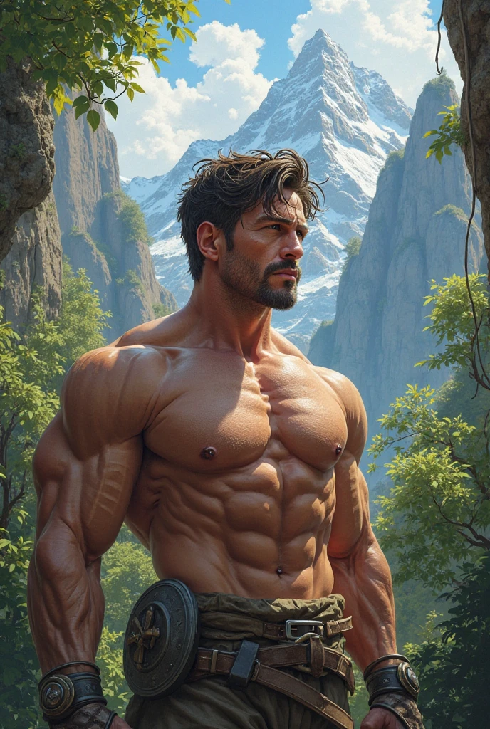beautiful detailed portrait of Son Goku, in instinct superior highly detailed and realistic, epic landscape background, dramatic lighting, cinematic composition, vibrant colors, unreal engine, 8k, masterpiece, photorealistic, realistic hair and skin, muscular body, intense gaze, heroic pose, dramatic sky, cloud formations, mountains in the distance, lush vegetation, detailed texturesu