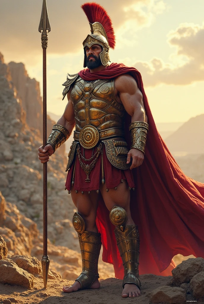 An image of a strong Greek warrior from Greece