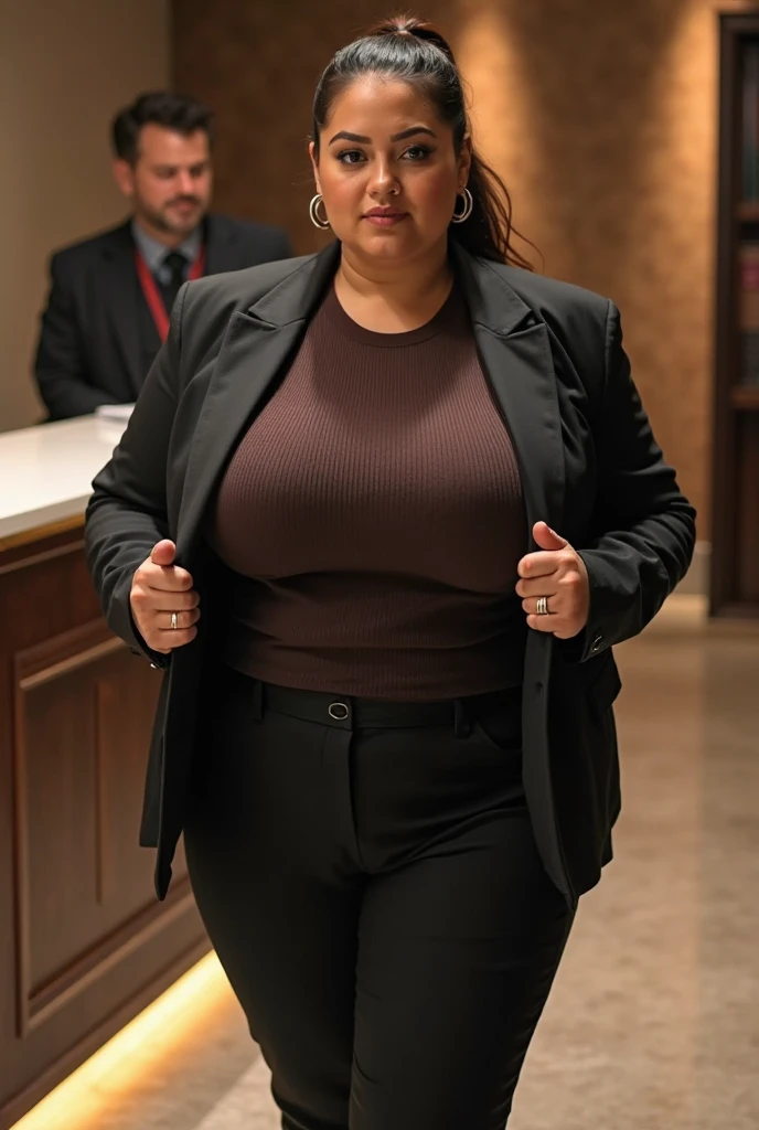 Plump Tight-fitting suits