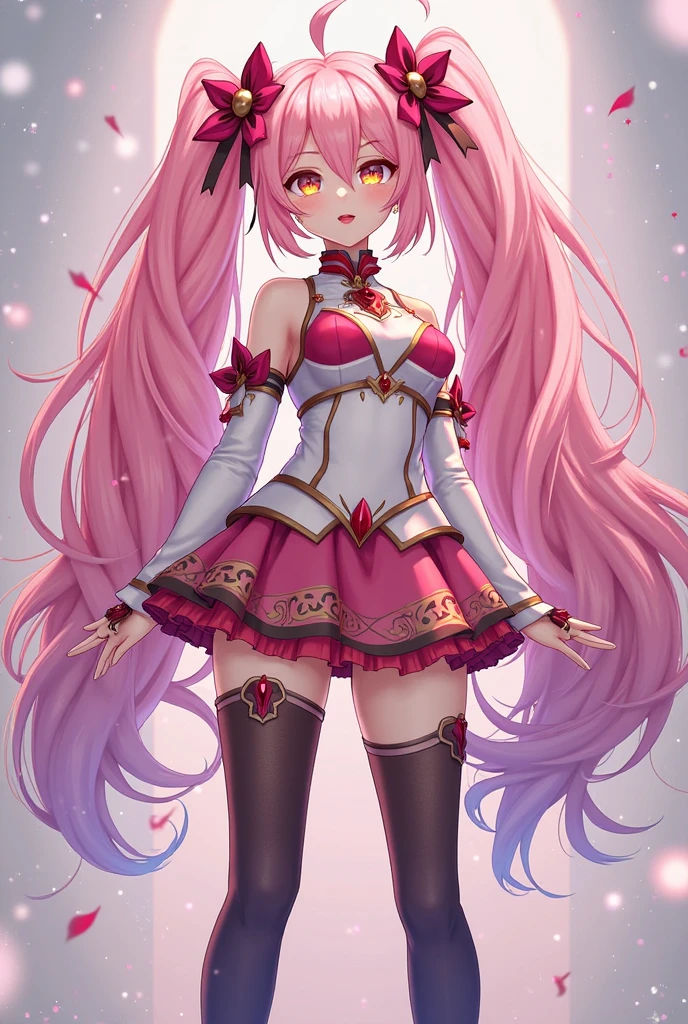 Anime character with short braids and a flower in her hair, x, trending on artstation pixiv, digital art on pixiv, Beautiful Full Body Concept Art, pixiv, , pixiv contest winner, trending on pixiv, pixiv style, at pixiv, Humanoid flora, by Shitao, whitebackground, light pastel colors, colorful coral circles