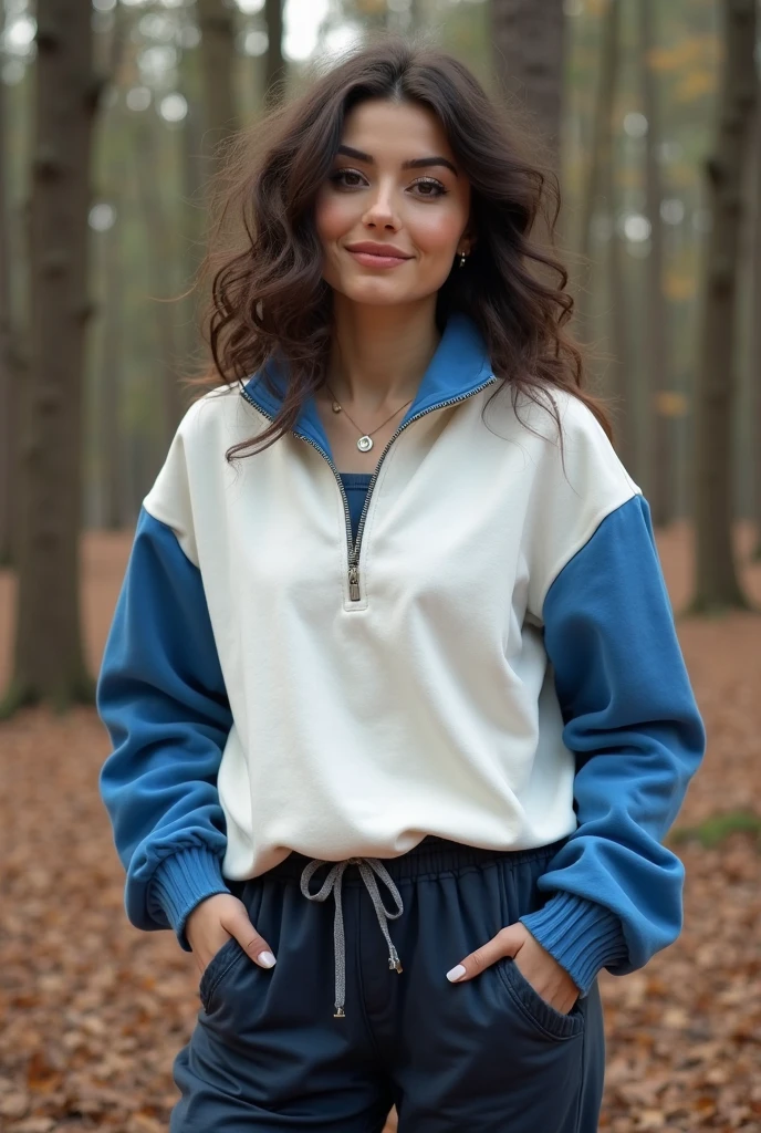 her name is Elektra, high quality, 1girl, ((20-year-old fit Caucasian woman)), ((20 years old)), ((fit)), ((pale skin)), short bob brunette hair, pose: standing, wearing pastel colored Vintage Band Tee with Checkerboard Patterned Trousers, background: From the picturesque Swiss Alps, where snow-capped peaks and charming alpine villages create a postcard-perfect scene.