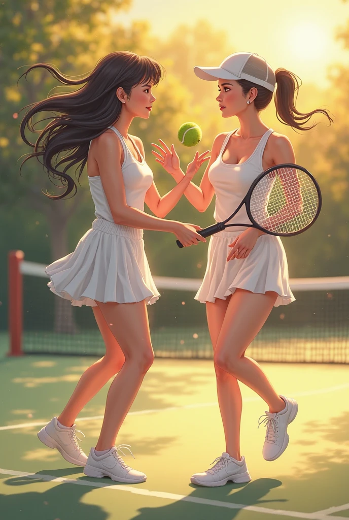 On the court, no one understands my love or my suffering.
The sun burns with a sparkling wind running
Rose petals on the lips
I'm going to fly, I'm going to be a white ball, serve, smash volley,
Do your best
Ace Ace Ace
Aim for the Ace!
