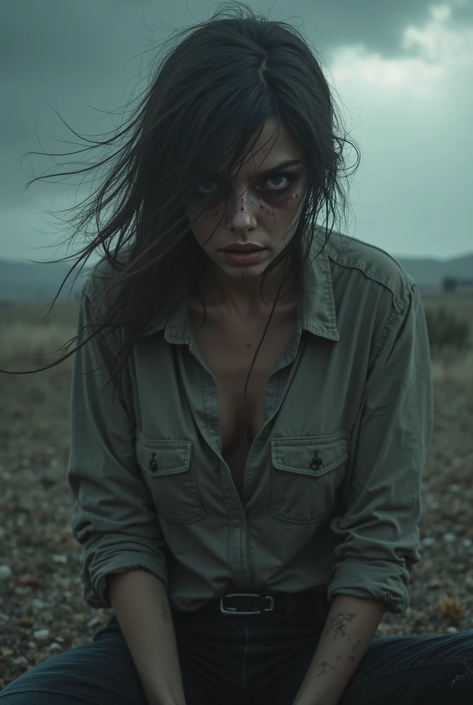 injured woman