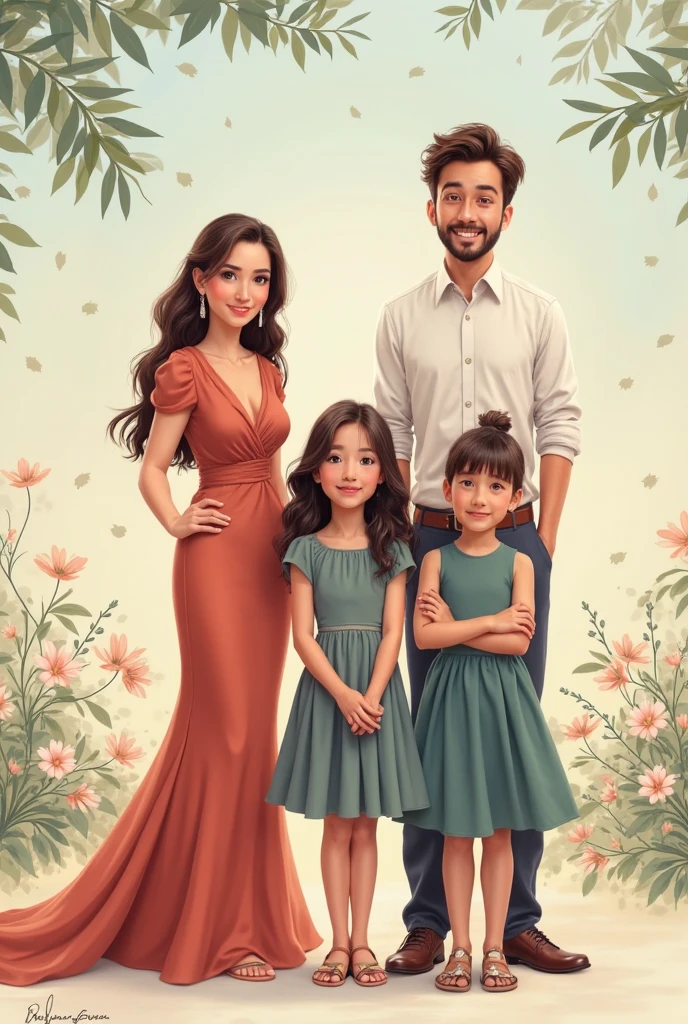 real  Pinoy 6 family pictorial.woman beautiful with dress currying  girl .and Man handsome with attire.and girl  semi chubby with dress .and boy  with attire.and boy  with attire . with flowers baloons butterflies 