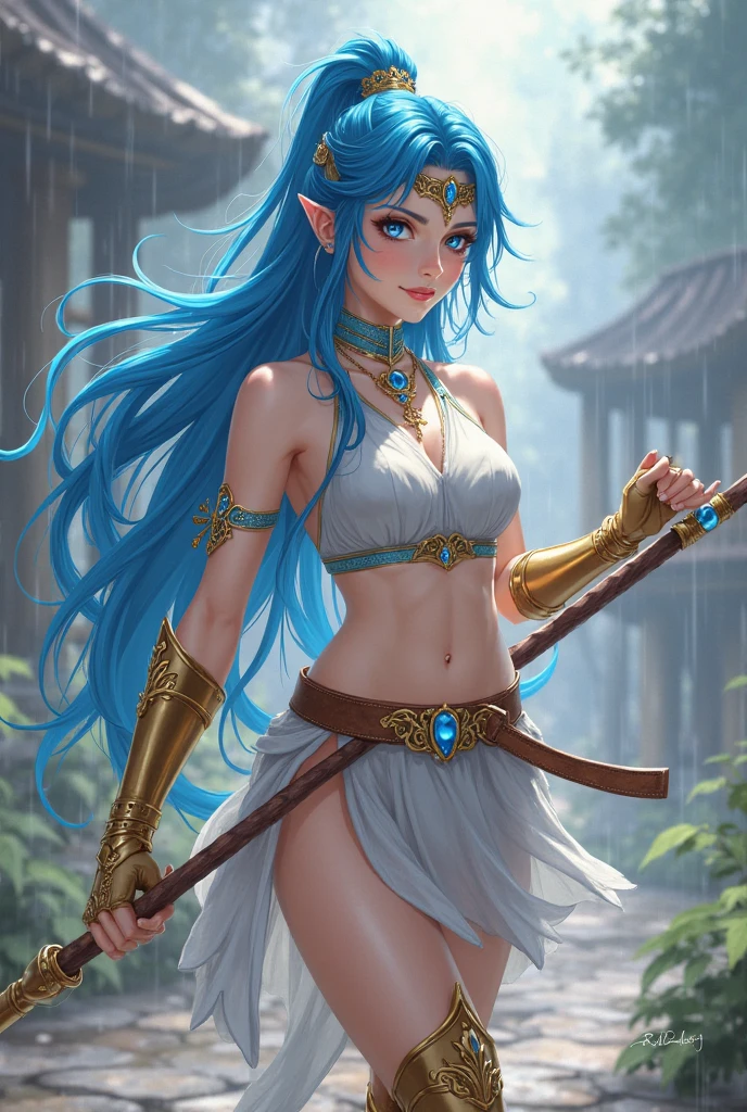 "In the heart of the Cave of Wonders, a girl with flowing hair explores the breathtaking underground grotto. She is surrounded by enormous, glistening gemstones, their vivid colors casting a magical allure. The play of light and shadows adds depth and mystery to the scene.