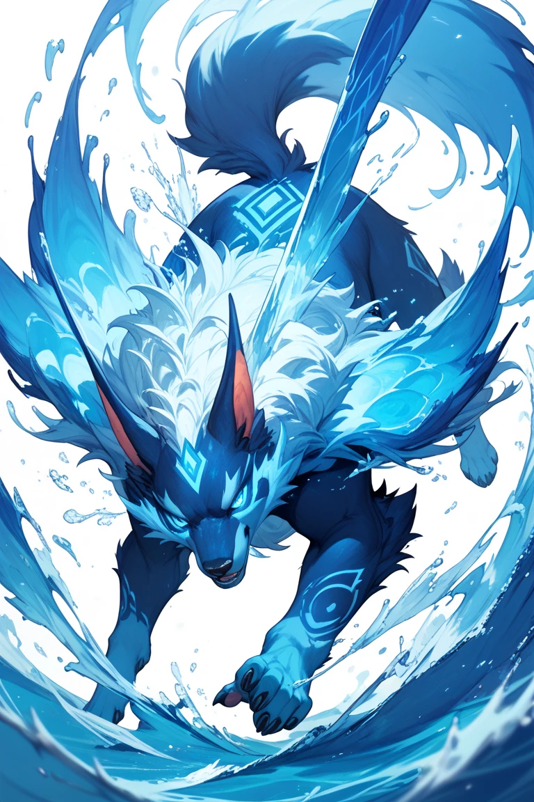 Social Games, Unit Illustration, Fighting Pose, Fantasy, One boy, alone, Furry, kemono, Fine fur, whole body,Naked,Naked,Completely naked,Furry,kemono,Little Boy,,cute,Naughty personality,