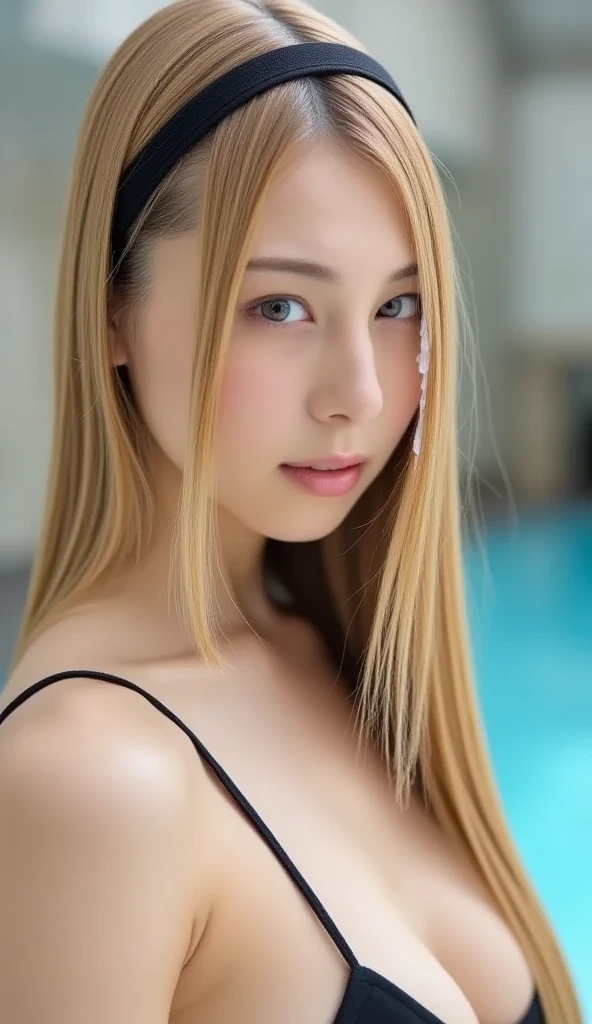 Highest quality,8K, Raw photo, Highest quality, masterpiece: 1.2), masterpiece, 超detailed, 超A high resolution, (Realistic and photorealistic photography: 1.37), High-resolution RAW color photos, Very delicate and beautiful, 非常にdetailedな, 8K Wallpaper, Amazing, detailed, 非常にdetailedな目, 非常にdetailedな皮膚, 非常にdetailedな指, h非常にdetailedな nose, 非常にdetailedな口, Perfect Anatomy,One Girl, background, blush, Depth of written boundary, Eyebrows visible through hair, Hair between the eyes photo,1 female,(((本当のface))), Severe, elegant, shy, Long Curly Hair, Messy, arrogant, Absurd, 非常にdetailed的细节, Portraiture, (Highest quality), (masterpiece), (非常にdetailed), (8K)face,((faceに光:1.2)),((Cinema Lighting:1.2)),(Photorealism:1.4),((30 piercings in left ear)),((necklace)),((常に笑faceな女性)),((Poolside at night:1.4)),((faceに照明:1.1)),((faceのアップ:1.2)),((faceを繊細に描写:1.2)),((Golden hair color:1.4)),(Dreadlocks:1.5),(((Completely naked))),(((nsfw)))
