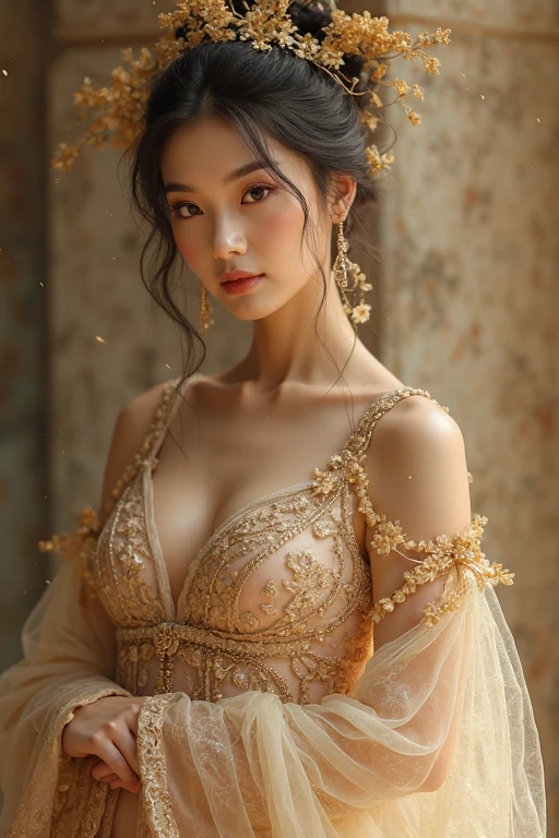 (masterpiece,best quality:1.4),(8k,raw photo,photo realistic:1.2),shiny skin,detailed skin,detailed face,detailed eyes,Detailed hands,Detailed Background、1girl,Japanese idol,(beautiful face),(Shining Eyes:1.1),、Ultimate Idol、Symmetrical eyes、、Great background、Great location、((Japanese,Tinker Bell costumes))、(Detailed and very cute,),Full body portrait,Shining,Mysterious Forest,Fairy,Sitting Woman,nswf,sexy Instagram style