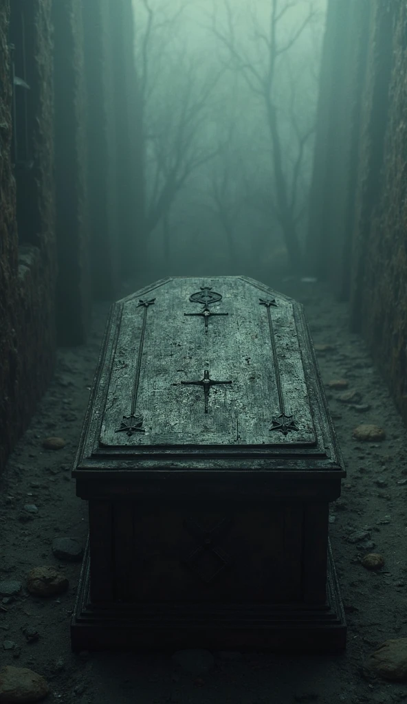 analog film photo ((Castle royal crypt))((adult sarcophagus casket catafalque pall funerary  inside coffin))(epic dramatic missing still photo from Acadamy Award winning 1970's drama suspense movie)BREAK(perfect emotional lighting and cinematography)BREAK(post-processing: oversharpen, expert dodge and burn, ISO 200 color film noise, corner darken vignette)
<lora:LCM-LoRA-XL_V1:0.21>
<lora:SDXLHighDetail_v5:0.4>
<lora:ral-exposure:0.4> ral-exposure <lora:sdxl_photorealistic_slider_v1:1.6> 
<lora:RMSDXL-DarknessCinema-XL_V1:1.7>
ISO 200 film grain . faded film, desaturated, 35mm photo, grainy, vignette, vintage, Kodachrome, Lomography, stained, highly detailed, found footage