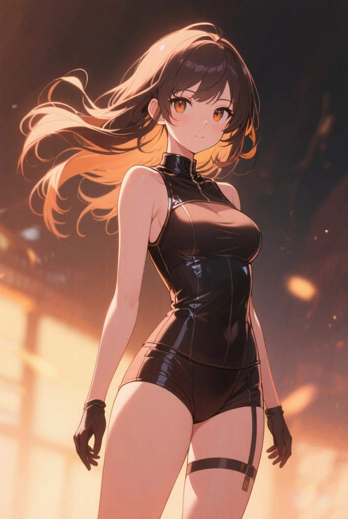 ((high resolution)), ((4k))
BREAK
dark city Japan background, destroyed buildings, rubble AND fire
BREAK
((reze)), ((bomb devil)), beautiful face, green eyes, light complexion, petite body, small breast, ((choker with grenade pin)), purple wavey short hair down to shoulders, hair in a bun, white vest shirt with collar and long bow tie, petite body, small breast
BREAK