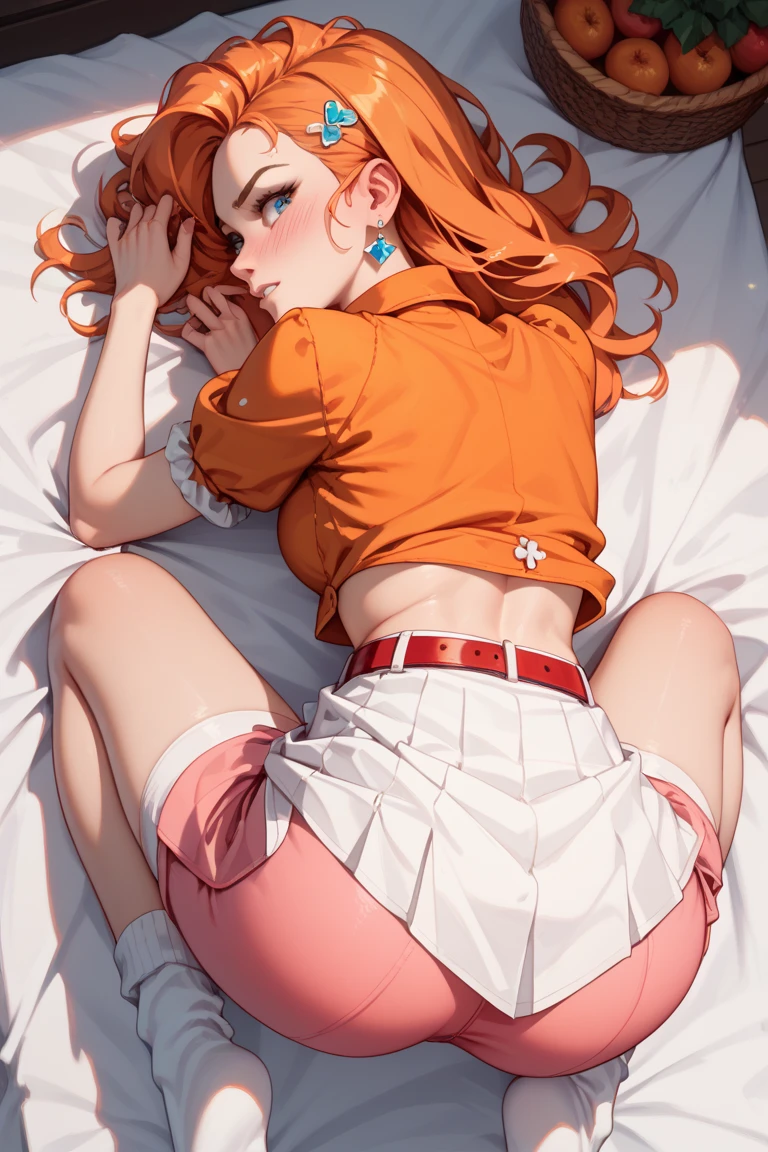 perfect face, perfect mouth, perfect eyes, embarrased, naughty face, (illustratio), (high resolution), (8K), (highly detailed), (The best illustrations), ((red bra)) (beatiful detailed eyes), (top-quality), (masterpiece)、(((Orange hair))), blue eyes, (((head tilted down))) teen girl, 1girl, ((belly pudge)), blushing, small breasts, bright pupils, (perfect anatomy) ((adorable girl)), Orange hair, (Juicy ass), perfect face, Perfect mouth, Perfect face, Perfect eyes, Perfect nose, Embarrassed eyes, Beautiful body, Perfect eyes, Beautiful eyes, perfect breasts, perfect ass, Perfect armpits, perfect hands, perfect feet, perfect legs, (perfect nipples) Perfect anatomy, 1girl (masterpiece, best quality), fair skin, redhead hair, wavy hair, waifu freckles, (messy hair) thick thighs, (((diminutive waist))), 1girl ((inside cardboard box)) ((inside box)) ((no panties)) ((girl lying in box)) ((pov hands)) ((grabbing anothers butt)) ((hand grabbing her ass)) (pov missionary) (pov sex) (veiny penis) (box full of roses) (legs up) (ahegao)