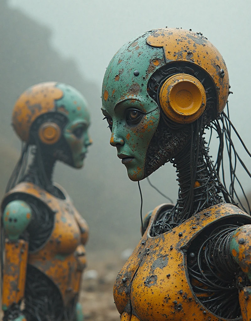 beautiful astronaut naked in dry flowers, Diadema Boke,, damaged suit, damaged mask, cracked glass, scratch screen,Cursed lands,Christmas sky, forgetful person,8k resolution,  cinematic style digitl art render with mechanical and futuristic details, Sci-fi, hyperrealisti , Post-apocalyptic, damaged, surreal,horor, Zombies, gross, monsters, undead, body horor, SUNSET,blurred environment background, neon energy halo on the back, (perfectly shaped eyes:0.8), portraite, digitl art, conceptual artwork, post-processed, dynamic lighting, (painted by bochen and wlop, Styled by Nixeu and Greg Rutkowski), trend on pixiv, perfect composition, cinematic, majestic, detailded, sharp details, sharp focus, Perfect Anatomia, Ablaze, work of art, rewarded photography, slim fit face, work of art, Arte de Yoshiyuki Sadamoto e Matt Banning