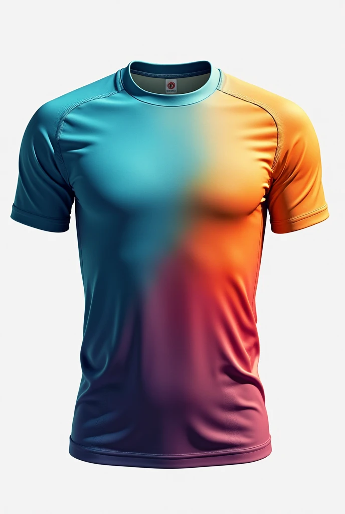 Create a jersey design with color gradient of Blue and Pink