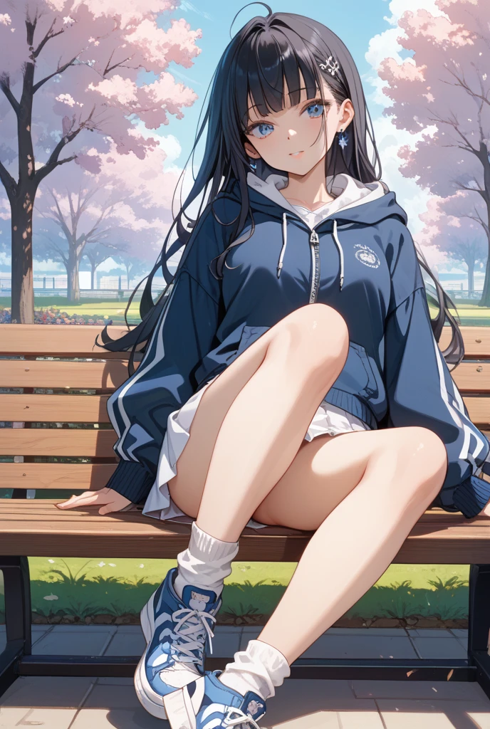 masterpiece、Mastepiece、22 year old anime girl、Random hairstyle、Perfect proportions、Wear sports tights、The background is a park