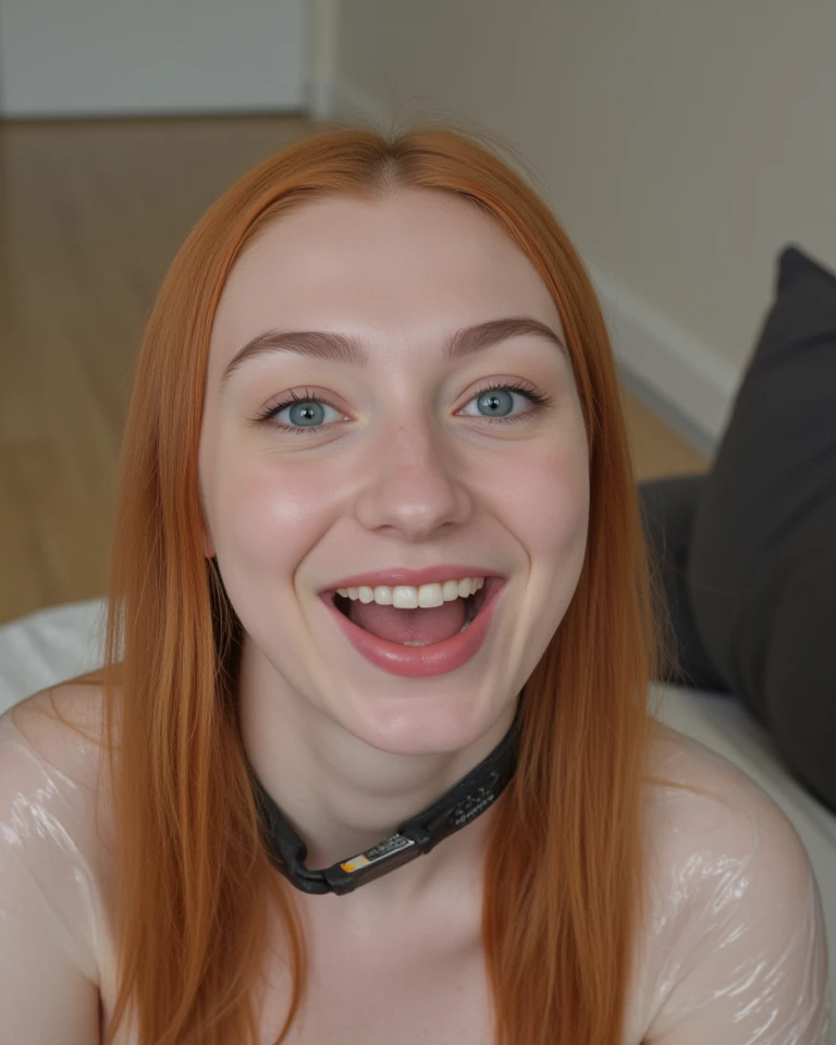 brown eyes, rap ginger girl, front view, wearing pj's pigtail, 18 years old ginger girl, pov blowjob, sucking dick, sucking cock, deep sucking the dick, inside an abadonded basement, horror ambience, night, SCARY, NIGHT MIDNIGHT