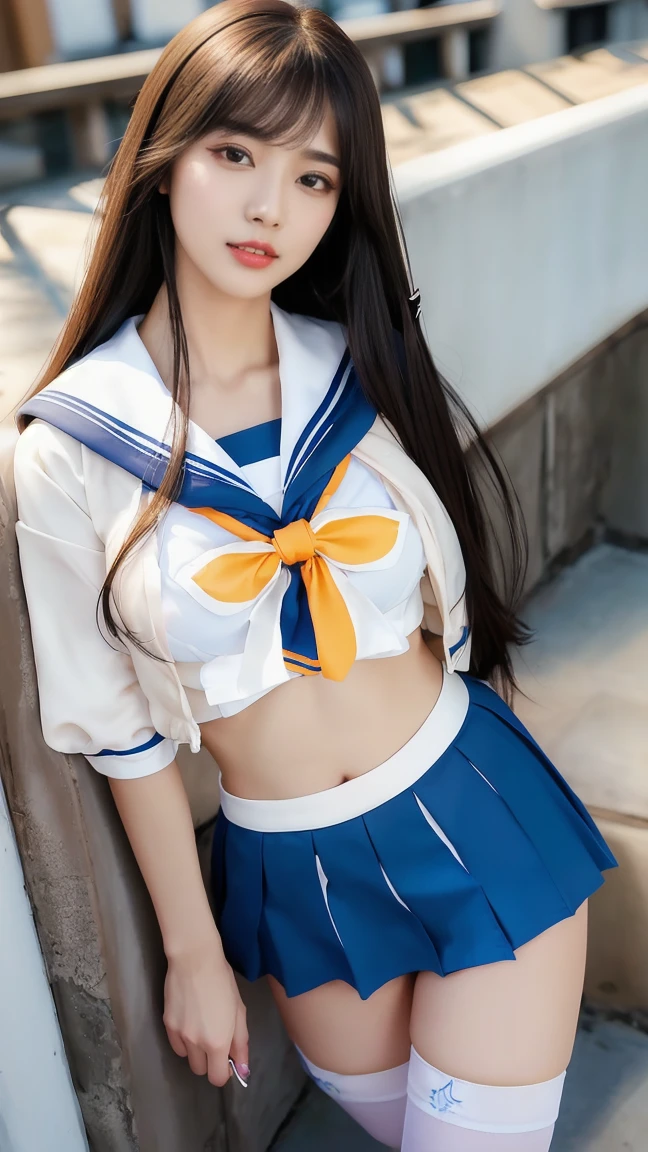 (((16 years old)))、(((high school girl)))、(((A charming face)))、(((Young face)))、(((beautiful girl)))、(((A beautiful woman)))、Beautiful woman、Cute woman、((Innocent face))、((Smile))、((Ultra-detailed face))、((Detailed lips))、((Detailed eyes))、((double eyelid))、(((Beautiful Face)))、(((Beautiful, well-shaped eyes)))、(((Beautiful, well-shaped lips)))、Very Short Hair、ponytail、Pixie cut、BREAK、BREAK、(((Wearing a Sailor Moon costume)))、Off the shoulder、BREAK、8 heads、(((slender)))、(((Slim body)))、(((Thin body)))、(((Slim woman)))、Flat Chest:1.4、BREAK、Photographic quality、Natural light、(フォトRealistic:1.4)、(Highest quality:1.2)、(Ultra-high resolution:1.2)、8K、RAW Photos、Realistic、High Detail、Film Grain、Detail Skin、Symmetrical、Delicate skin、Real human skin、pores、Super detailed、Detailed、(masterpiece : 1.2)、Thin face、Sharp Face、Small Face、Small face、Narrow shoulders、Small shoulders、Small shoulders幅、Slim shoulders、Narrow shoulders幅、Beautiful Japanese Woman、Beautiful Korean Woman、Slim womanモデル、Young Gravure Idol、Realistic young gravure idol、Young Sensual Gravure Idol、Young Pretty Gravure Idol、Japanese Model、Young Gravure Idol、(From the knee up) 、arms behind back:1.3