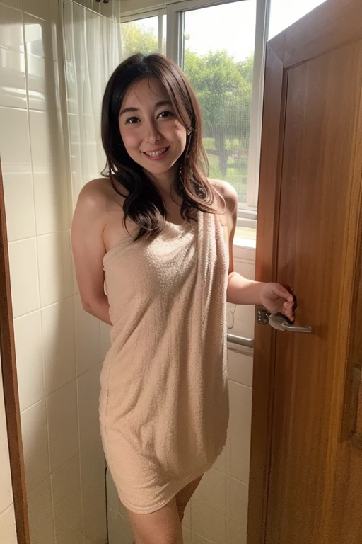 1woman,fullbody,(masterpiece:1.7),photo-realistic,16k,(beautiful 40s japanese plump lady:1.6),chubby,(in bathtub,public bath:1.5),(crowd kids:1.3),(naked towel:1.4),(whimpering:1.4),(panicking:1.4),(crying:1.4),(peeing:1.7),(dripping pee:1.4),pee paddle,peeing to water surface,brown straight medium hair,black eyes,makeup,lipstick,eyeliner,mascara,eyeshadow