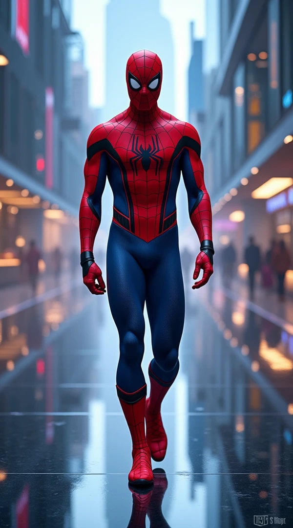 Create a Spider-Man with an Inhalation Mask 