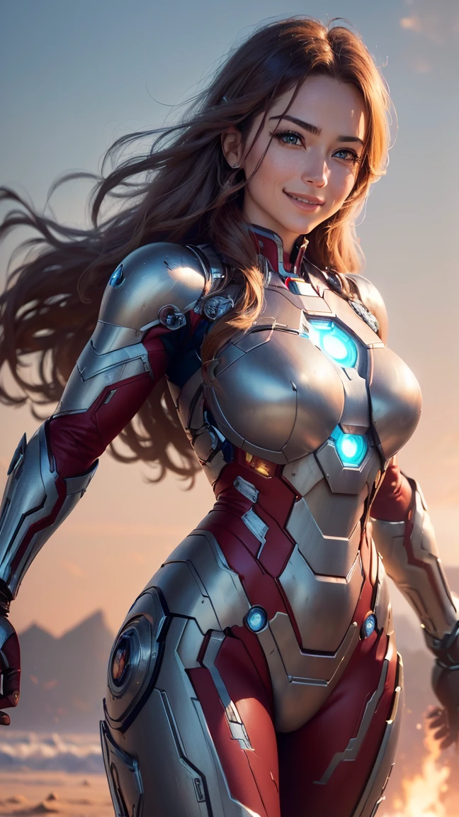 Elizabeth Olsen as Iron Man, bustling street, (inspired by Mass Effect), Iron Man suit, safety rating, breast enlargement, fat buttocks, leather pants wrapped around hips (8k, foto raw, fotorrealista: 1, 25), (muito brilho labial, muitos cílios, melhor qualidade, ultra alta resolução, profundidade de Campo, Aberração Cromática, Luz Ampla, Cor Natural, distant images (1:2)