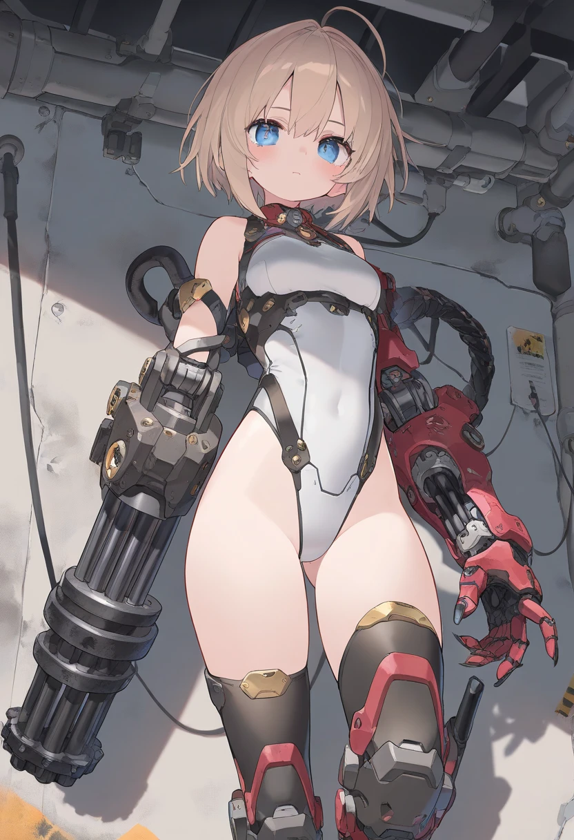 (masterpiece:1.2), (highest quality:1.2), perfect eyes, perfect face, perfect lighting, middle ages, prison, 1 girl, clear　blonde　((((((hair over one eye)))))), Braid Styles, spiked hair, blunt bangs, bob hair, a braid, Ahoge　red eyes, (((White bikini armor with transparent nipples))), cute eyes, medium breast, glaring, open mouth, ((from above)), ((front)), open mouth, Vivid depiction, ((spread legs)), orgasm, scared, arms up behind, abs ahegao, smile+happy, fang, (((((((brown skin))))))), sitting