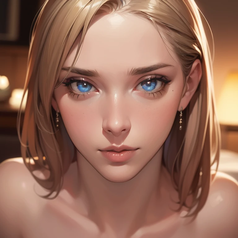 ((masterpiece)), best quality, extremely detailed face, ultra high res, (photorealistic:1.4), Amazing, finely detail, huge filesize, correct exposure, 1 girl, Athletic Body, 172cm height, (intricate details), SOLO, looking at the viewer, perfect lighting, realistic, lips, blush, shiny skin, fair skin, extremely detailed face, beautiful detailed eyes,cute freckles face, (detail skin:1.2),  depth of view, ,((naked,)), fullbody shot, standing,na