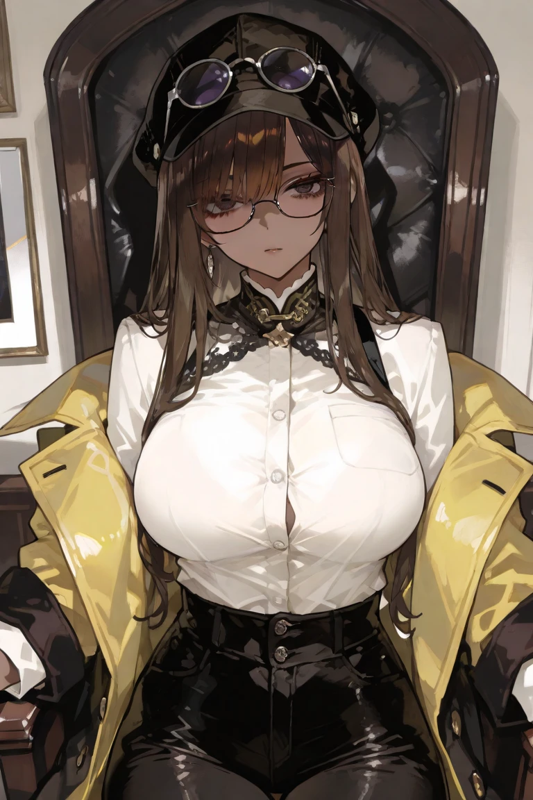 masterpiece, best quality, <lora:mageleinaV2:0.8:AACC>, <lora:concept-female_masturbation-v2:0.8:motion>, [from below],
1girl, solo, sitting, female masturbation, masturbation, masturbation through clothes, slim, (breath, heavy breath:1.3), hand between legs, black gloves,orange pantyhose, torn pantyhose, glasses, hat,  brown hair,  brown eyes, (embarrassed, nervous, scared), orgasm, (sweat), ahegao, saliva, breasts, beret, black jacket, thigh strap, white dress, open mouth, hair ornament, short hair,nsfw,  [heart], bed, cam