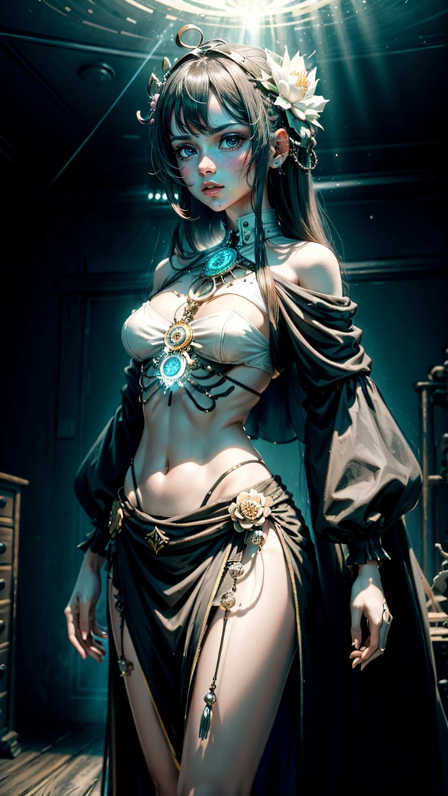 very big tits ((Masterpiece, The best quality)), illustration, 8K ultra detailed, realist, clear focus, Very detailed, Professional lighting, colorful details, Rainbow color break, high rise factory, large mechanical robot structure, tablet, computer, ((glow)), intricate details, shitu-mecha, 1 girl, mecha, belly button, color image, (cyberpunk), (bluer hair: 1.2) big tits very sexy very big tits extremely big tits big cameltoe cameltoe cameltoe big cameltoe big,light blue yellow hair,Yellow hair, ((techpriest)), mechanical arms, obtained mechanic, Big fully naked. ((washed up red flowing modest ornate hooded technopriest dress, dirty red robes with oil stain))