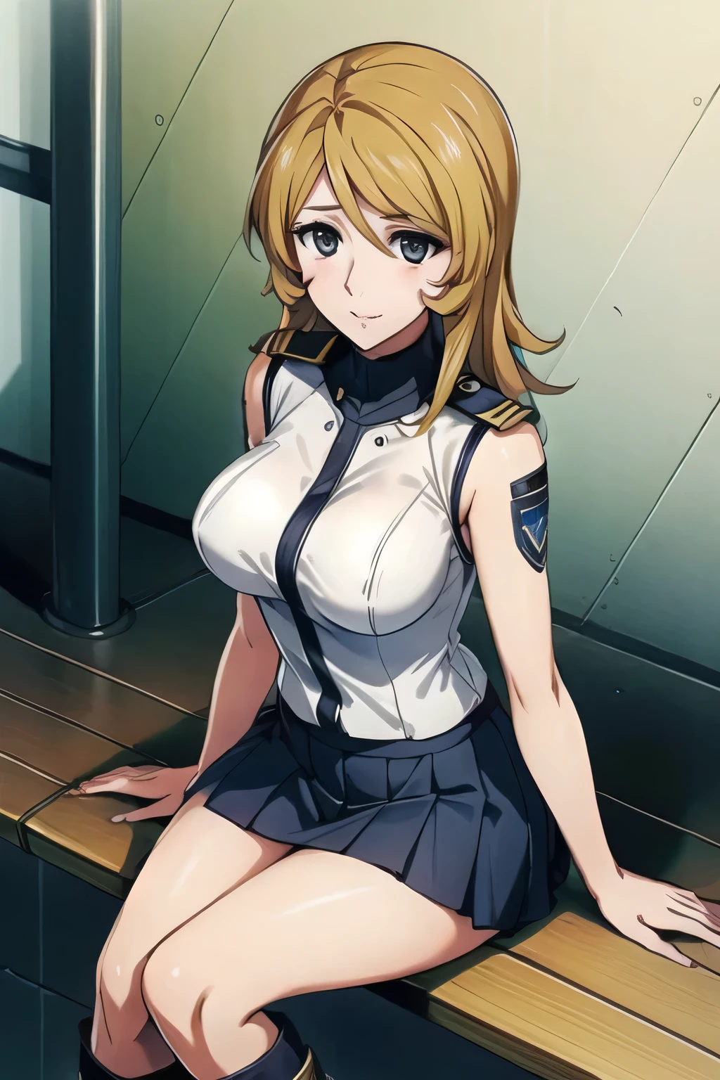smile,Please draw a picture of him resting on a park bench,is sitting,Panchira,Draw white knee-high boots on both legs,Let's draw a short pleated mini skirt,Big BreastsをさらにBig Breastsに描いて下さい,Can you draw a dark blue pleated miniskirt,draw her expression more delicately,walking alone, city tour ,,(((She wears casual tourist wear))), I have a SLR camera ,(Let's draw a more delicate look),(sleeveless wool sweater),( navy blue pleated mini skirt,white panties),(That work is enough for one person {X} is very important for work)、 That's enough,frown。unless the job requires it。 {X}、 , attractive 40 year old adult woman jumping out of her uniform, Big black wavy hair, , Big Breasts, Thin Waist , , ,