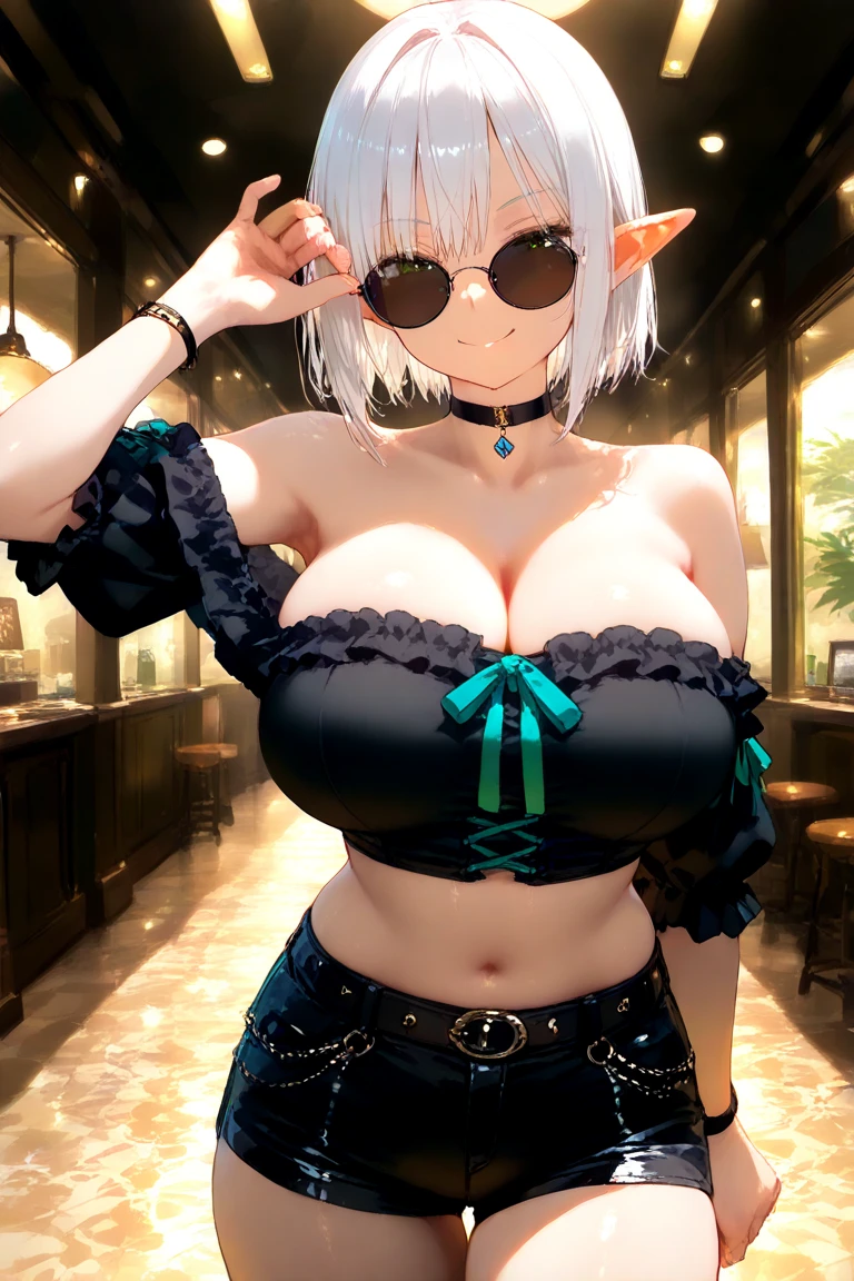 Very detailedな CG Unity 8K UHD 品質解像度の壁紙, Award-winning portraits, Official Art, A perfect masterpiece, highest quality, Highest Resolution, The most beautiful demon goddess, Very detailedな原宿スタイルのフード付きacceptCostume, mini skirt,Fishnet tights, Bold colors and patterns, Trendy and innovative platinum white mohawk hairstyle, Bright makeup, Super huge huge , Showing cleavage, accept'large chest sticks out'Costume, A stunning feudal Japanese garden, Faithfully recreated feudal Japan...., Vibrant color scheme, Insane Details, Beautiful and dense face, blush, Sexy and charm lascivious expression, Looking at the audience, Obscene, Saucy, charm, sexy, Dynamic pose, Intricate details, Very detailed.
