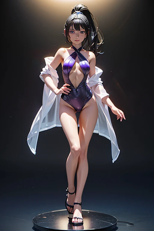 8k, masterpiece, RAW Photos, highest quality, Realistic, Very detailed, Depth of written boundary, Cinematic Light, Anatomically correct body, 
One beautiful 40 year old woman, Very beautiful face, Exquisitely detailed face, (A calm and gentle face:1.4), Very delicate skin texture, Transparent muscle, Shiny white skin, Glamorous Body, 
(Wavy black long hair:1.2), Sexy Breasts, Sexy ass, 
(Hentai Swimsuit:1.4), (Detailed cloth texture:1.2), (Gorgeous jewel-studded body chain accessories:1.3), (Gorgeous necklace:1.1), (Gorgeous earrings:1.1), 
(Dark starry background:1.4), (Milky Way:1.1), (milky way:1.1), (shooting star:1.1), (Dark coastline at night:1.4), (Pitch black sea surface:1.4), 
(Standing on the beach:1.2), 
(Ultra low angle shots:1.5), 