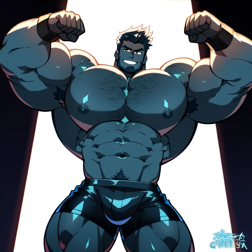Danny Fenton from Danny Phantom animated series as a big dumb teenage muscular bodybuilder jock in a locker room flexing and staring blankly with mouth gaping open as his eyes glow under hypnosis as he repeats, "Bigger... Dumber.... Must obey.... More like a jock bro every day.... Yes, Coach. I obey. Huhuhuhuh.... Sweaty brutes must obey.... Sweaty brutes do what you say.... Big ... sweaty ... musky jock bro.... The muscles must grow. The old smarts must go.... Recruit the nerds and watch them grow. Make them like us, ... more big dumb jock bros. Huhuhuh.... We will grow. We will spread. We will make more dumb jocks.... We will grow... We will spread... We will make more dumb jocks.... We will grow. We will spread. We will make more dumb jocks.... Assimilate.... Grow.... Transform.... Become.... Convert.... Be a dumb jock...." in deep mindless emotionless voice with fellow hypnotized jocks to forget about catching ghosts and focus instead on training his body and obeying his coach. Mouth dropped open. Hyper swollen bulging crotch. Hyper muscles. Toned muscles. 5% body fat. Steam rising from armpits and shoulders. Big biceps. Big triceps. Broad shoulders. Big traps. Big lats. Big meaty pecs. Massive deltoids. Six-pack abs. Spherical glutes. Brainwashing. Hypnosis. Hypnotized. Bro. IQ drain. Dumber and dumber. Meathead. Musclehead. Mindless. Hypno. Mind control. Brain drain. Entranced. Brute. Brutification. Brain drain. brainwashed. brainwash. Meathead jock bro assimilation. Mindless. Brainless. Empty stare. Hairy pecs. Hairy armpits. Treasure trail.