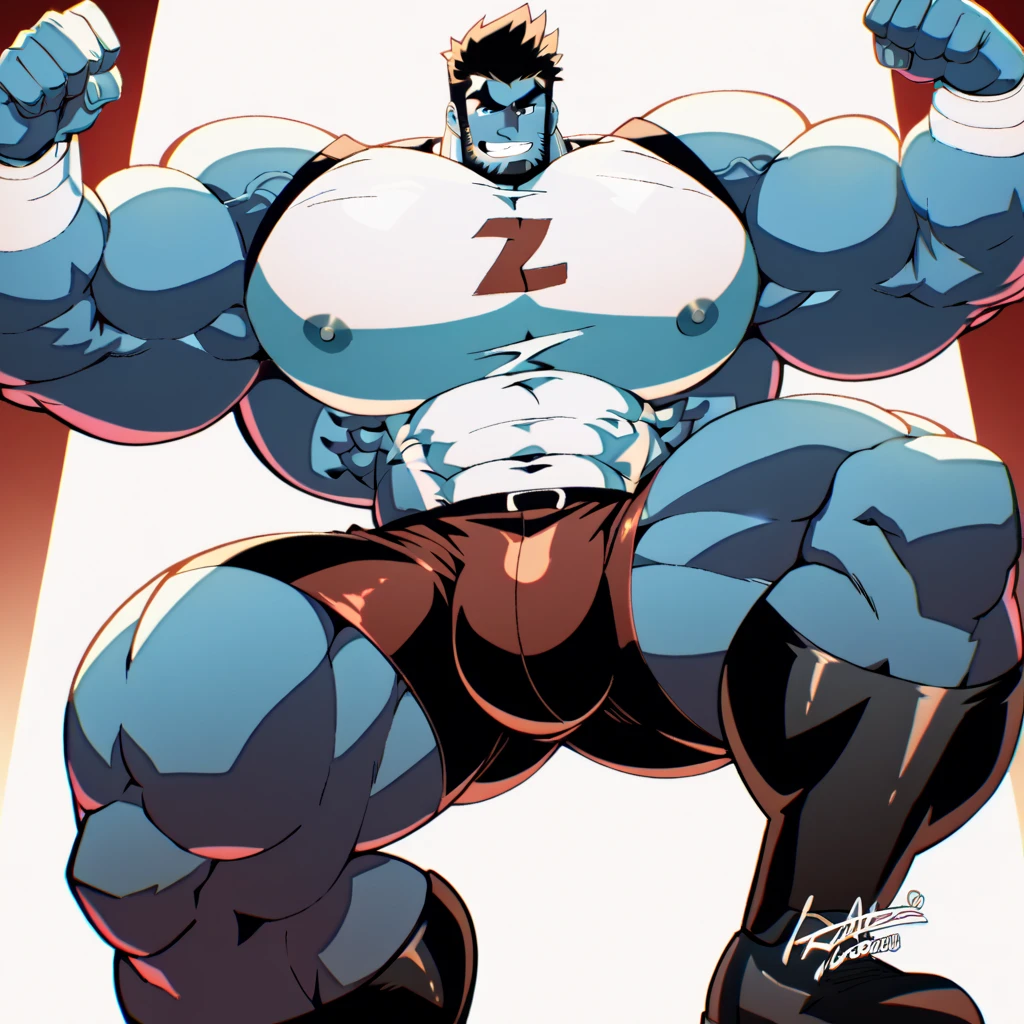regularshow,   hi res,  score_9,score_8_up,score_7_up,      a blue jay listening to a music with a mp3 player,  while cleaning a park,  (sunny:1.3),  butterflies,  smiling, male focus, zPDXL,  zPDXLxxx,  flexing, muscular, lobo, the second, large pectorals, venous muscles, Huge muscles, flexing, wearing speedo, smilin