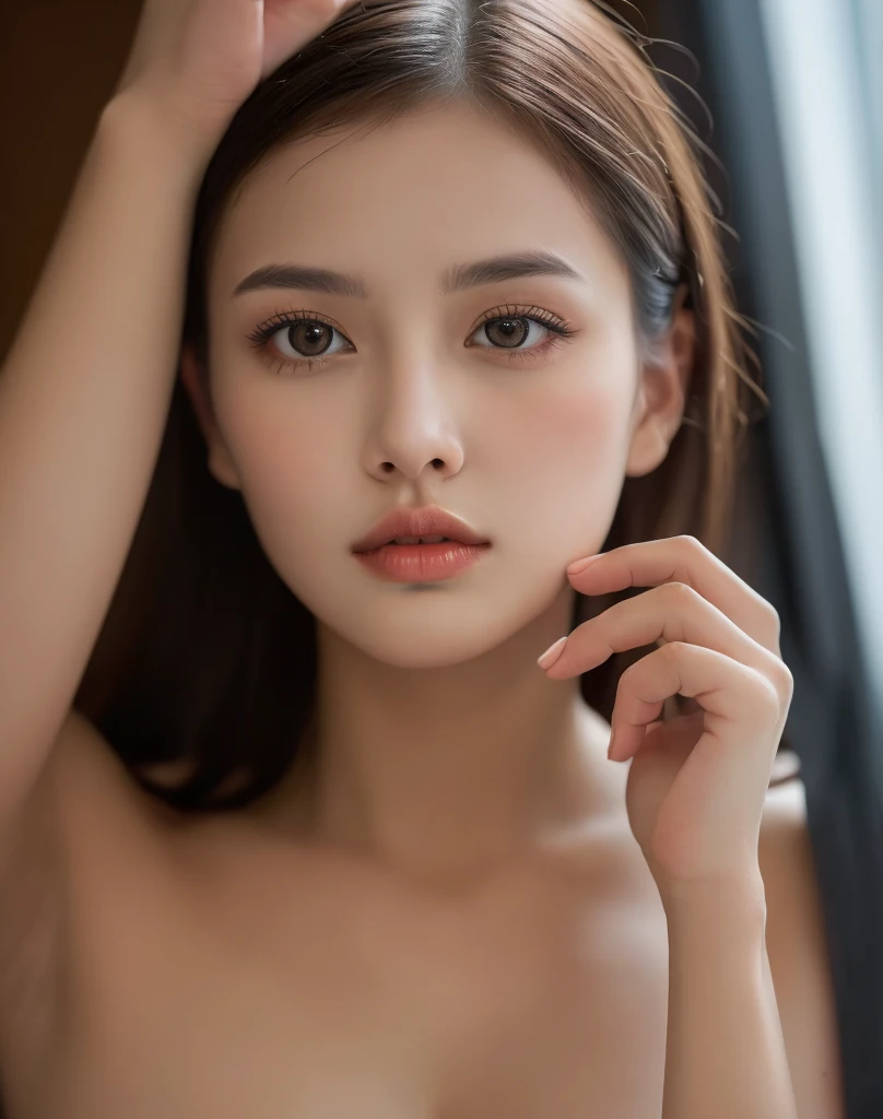 (masterpiece, best quality:1.4), 8k, highres, shiny skin, lips, super detailed skin, detailed beautiful face and eyes, bloom, spotlight, professional lighting,