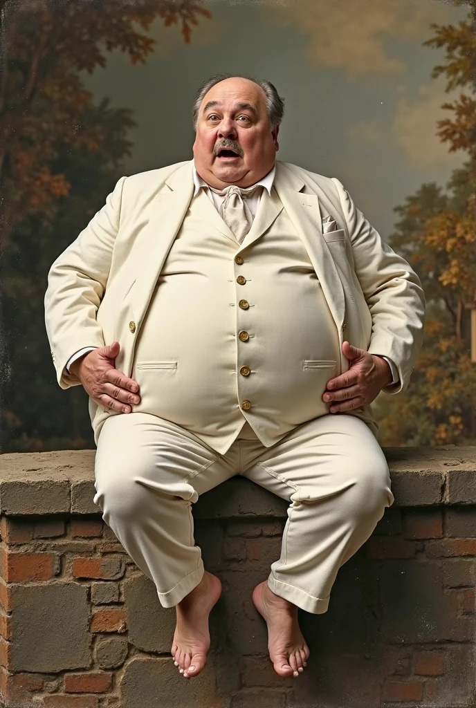 ((((Only male chubby man extremely thick thighs large belly))), obra de arte,maximum quality,day comerciant,gordo,gordo guy,Uma moreno,breve lenda,barba,oculos de sol,Eu tenho uma barriga grande exposta,The face is big,Posture of speaker gesturing with hands to the audience encouraging them,Notas voadoras,Moedas Voadoras,tesouro,luzes de holofotes, image of full body naked no clothes Only Speedo red or white or black. Volume na Virilha Menor. In the office outfit suit unbuttoned tie black socks.