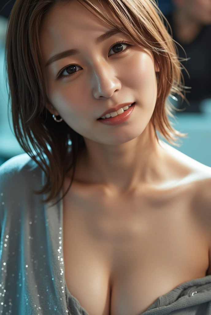 (Browsing Caution:1,4),Mix 4, (8K, RAWphotograph, Highest quality, Tabletop: 1.45), (Realistic, Realistic: 1.37), With a girl, cute, bed,illumination, night, プロのillumination, photographn mapping, Radio City, Physically Based Rendering, Gradient Brunette, 高品質のphotograph, High resolution, 1080P, (Beautiful face), (Detailed facial depiction), (Detailed description of the hand), (Delicate CG), Extreme light and shadow, Rich details, (Detailed facial features), (Highest quality), (Fine Eyes), Look in front of you,Beautiful woman, Highly detailed face, Highly detailed lips, Fine Eyes, double eyelid,  超High resolution, (Faithfulness: 1.4), photograph, 1 girl, [(sad)],  , Thin limbs, sunlight, movie, Cool pose, I Cup, Highest qualityな完璧なボディ, photographのような, (1 girl: 1.3), Perfect balance, (Huge, Perfect breasts, Areola),(Realistic, Photorealistic:1.37),One Girl, Cowboy Shot,Professional Lighting, Photon Mapping, Radio City, RAWphotograph、(Photorealistic:1.4)、Octane Rendering、Complex 3D rendering with ultra-detail, Studio Soft Light, Rim Light, Vivid details, Super Detail, Realistic skin texture, Detailed aspect, Beautiful details in the eyes, Highly detailed CG Unity 16k wallpaper, compensate, (Detailed Background:1.2),Highest quality, 超A high resolution, Tabletop, One Girl, 20-year-old, , cute顔,((Light on face:1.2)),((movie照明:1.2)),(Photorealism:1.4),((30 piercings in left ear)),((necklace)),((A woman who always smiles)),((nightのプールサイド:1.4)),((Lighting on face:1.1)),((Close-up of face:1.2)),((Delicately depicting the face:1.2)),((Golden hair color:1.4))(Very short bob hair:1.5),(((Fully nude))),(((nsfw)))