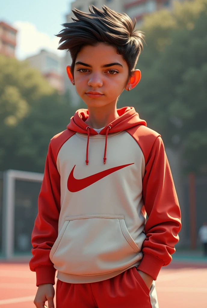 Footballer boy age of 15
whose name is Vashu and gersy no is 05 from back side and his skin tone is colour is like Indian little darker
