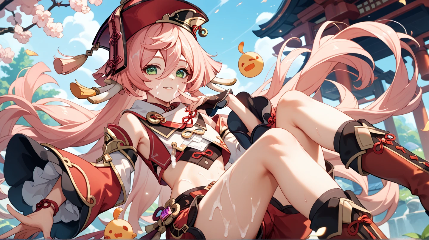 Fraction_9,Fraction_8_Direction_7_up,1 Girl,foot,Gloves,trumpet,Sole,Red Eyes,赤foot,Pointed ears,breast,Solitary,Long hair,White tights,Pink hair,black Gloves,foot趾,foot部焦点,Looking at the audience,sit,Sweat,Open your mouth,foot,Keep,outdoor,sky空,Bangs,sky,Smile,blush,shorten,sun,