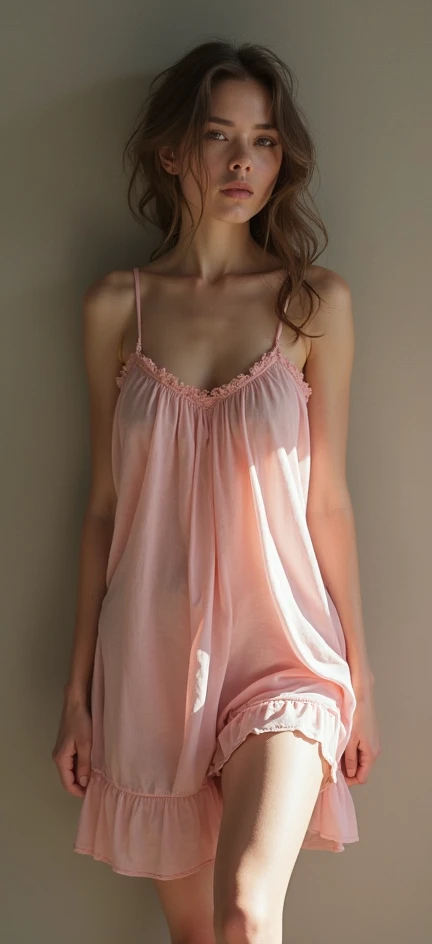 best qualtiy,tmasterpiece,A high resolution,1girll,Printed slip nightdress,Slip nightdress,Slip nightdress,hair adornments,choker necklace,jewely,beautiful face,Red high-gloss lipstick,Physically,Sitting on the bedside,sitted,Dingdall effect,realisticlying,Dark Studio,edge lit,twotonelighting,(highdetailskin:1.2),8K Ultra HD, Digital SLR, softlighting, high high quality, volumettic light, sneak shot, photore, A high resolution, 4K, 8K, Background bokeh,
