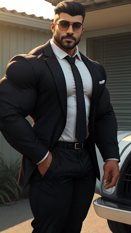 Huge erect silhouette pants bulge,Business suit,uncle,musculature