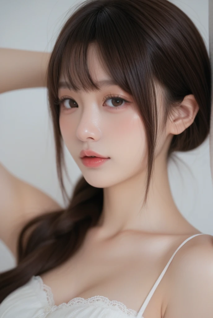 Highest quality, (beautiful)、men and women、naked、Have sex、Licking the penis、Close-up、Shoot from above、Selfie