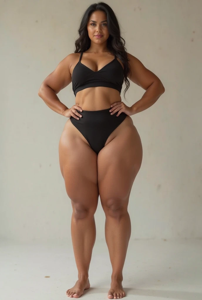 1girl amazonic body, thicc body, very sexy, very beautiful, big, younger , curvy-toned,, thick thigs, beautiful thick female, thick, big booty, toned derriere, thick body, tight attire, but lift clothes, one-piece scrunch sport wear, , curvy accentuated booty, shapely toned derriere, shapely derriere, large)}], thick thighs, tight outfit, pawg, thicc, arched back, posed, realistic
