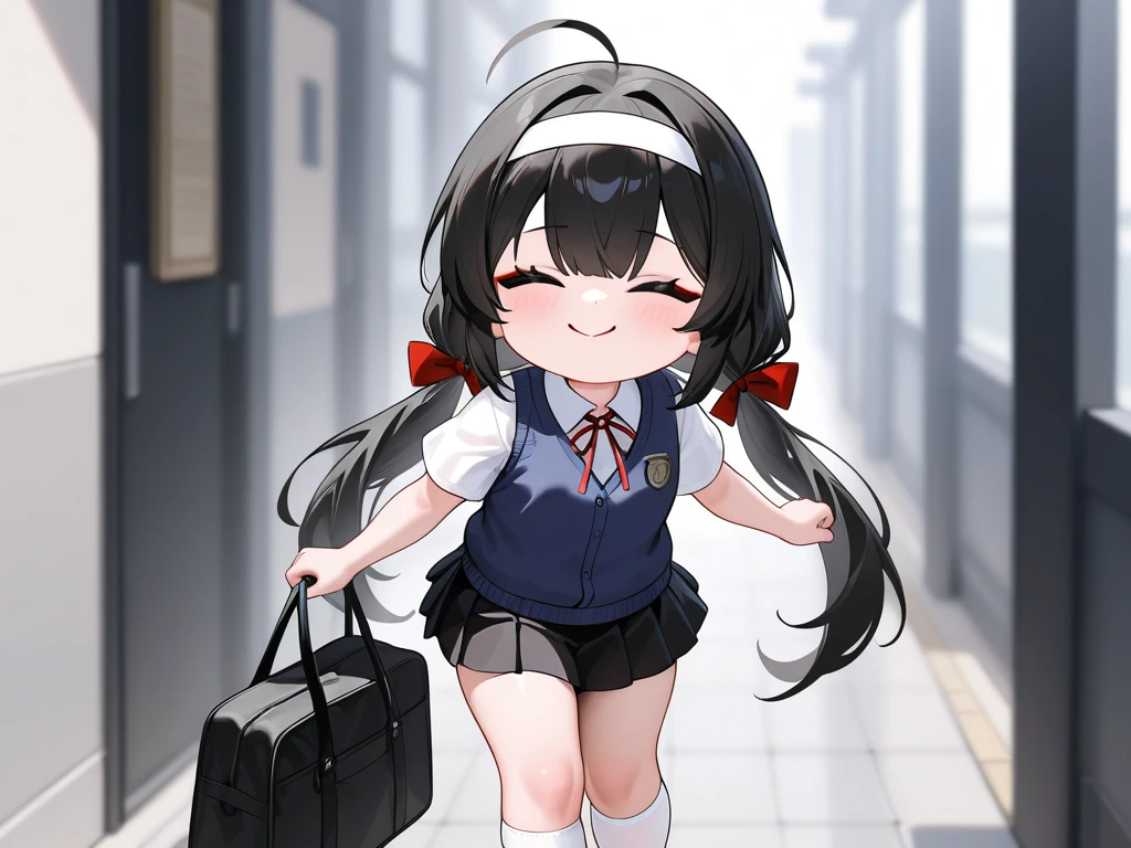 Masterpiece, hd, 1girl, cute girl, y.o girl, ,130 cm body height, best quality, brown hair, medium hair, hair clip, sad, crying, embarassed, crying, wearing party dress, costumes, ponytail, hair ribbon, hair clip, frilled dress, wearing red backpack, school backpack, outdoor, park, vomit, vomitting, dirty mouth, mouth emits brown fluid, puddle of vomit, dirty clothes