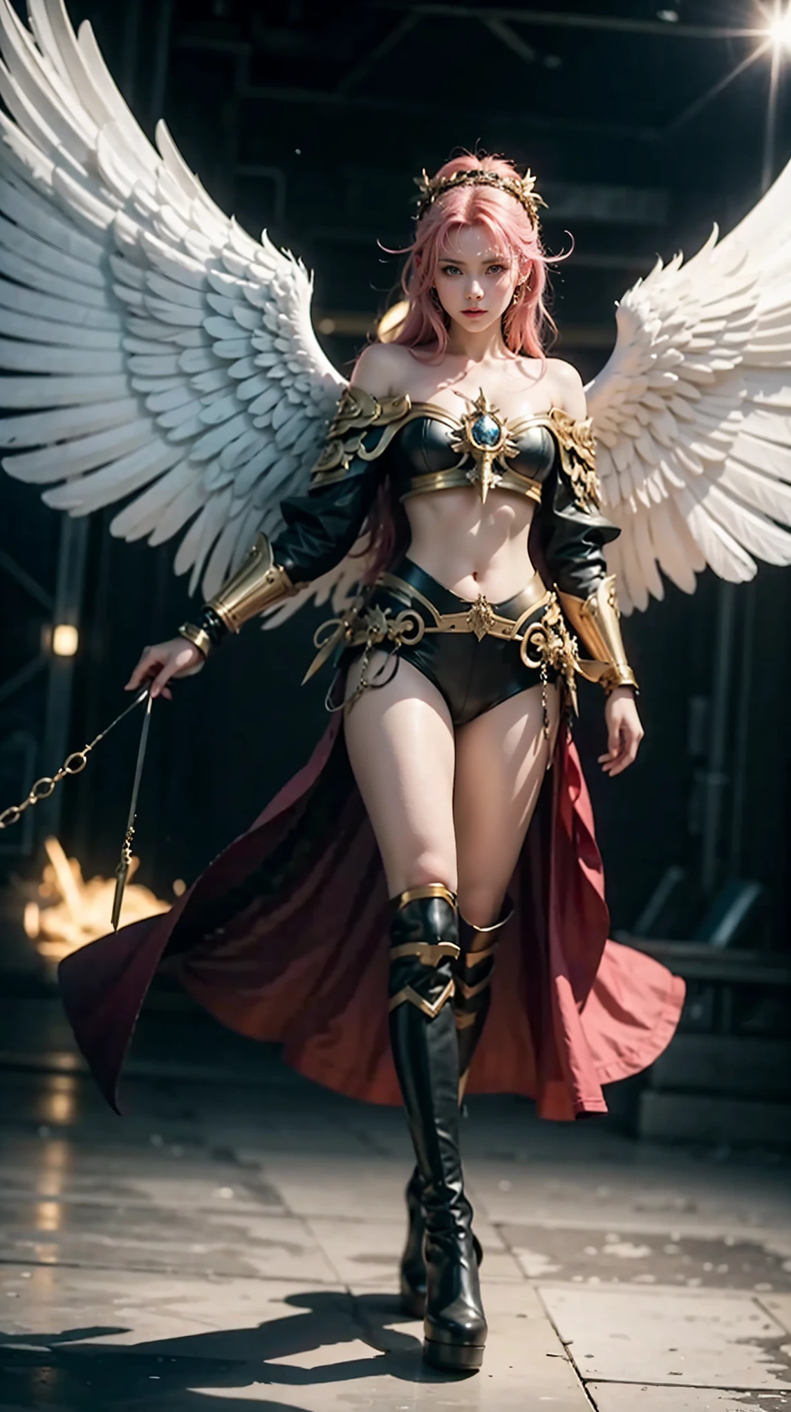 a close up of a woman with a skull on her shoulder, Anjo majestoso de full body, angel knight girl, angel in plastic armor, tall female angel, beautiful angel girl ciborgue, beautiful cleric,  female key art by Cushart Krenz , Serafim, Shadowverse Character Concept, Deusa. Extremely high details, ( ( character concept art ) ), Araffe Angel with golden wings walking in space, na Lua, Anjo majestoso de full body, super wide angel, angel wide shot, anjo largo, epic angel wings,  shot on the body of the cinematic goddess ,   Epic angle and pose  , angelic wings, grosso, quente, share, beautiful angel girl, of beautiful angel, long-range shot from a high angel,  giant and impressive photo of the goddess, there is a woman with pink hair, full body, full body, looking at the camera, Guweiz&#39;s styleless artworks, ! dream artegerm, Lois van Baarle and Ross,  realistic art style , Modelo IG | artegerm, Sem style Ross Tran, inspired by Ross Tran, artegerm style, artegerm e atey ghailan, gold-plated giraffe in front of a building, angelic golden armor, unreal motor render  Knights of the Zodiac, Golden Goddess Athena, like a mystical valkyrie, ornate cosplay, Greek Goddess Athena, usando golden armor, 3d goddess minerva,  Knights of the Zodiac, - Moon jewelry on forehead, angry expression,  sad expression , Sailor Moon, golden armor,  ([long hair]:1.8), (full body:1.8), (imagem de full body em pé:1.8), (upper body upwards:0.3),retrato, ,  Middle Ages , Classicismo,  style painting, pintura, traditional media, realista, detailed symmetrical eyes, beautiful detailed face, figurativo, fine arts, oil on canvas, HDR, 8k, original character, high resolution, high detail, focus on the face, retrato, ,  Middle Ages , Classicismo,  style painting, pintura, traditional media, realista, detailed symmetrical eyes, detailed face, figurativo, Belle, PERSEPHONE, (fullbody:1.8)