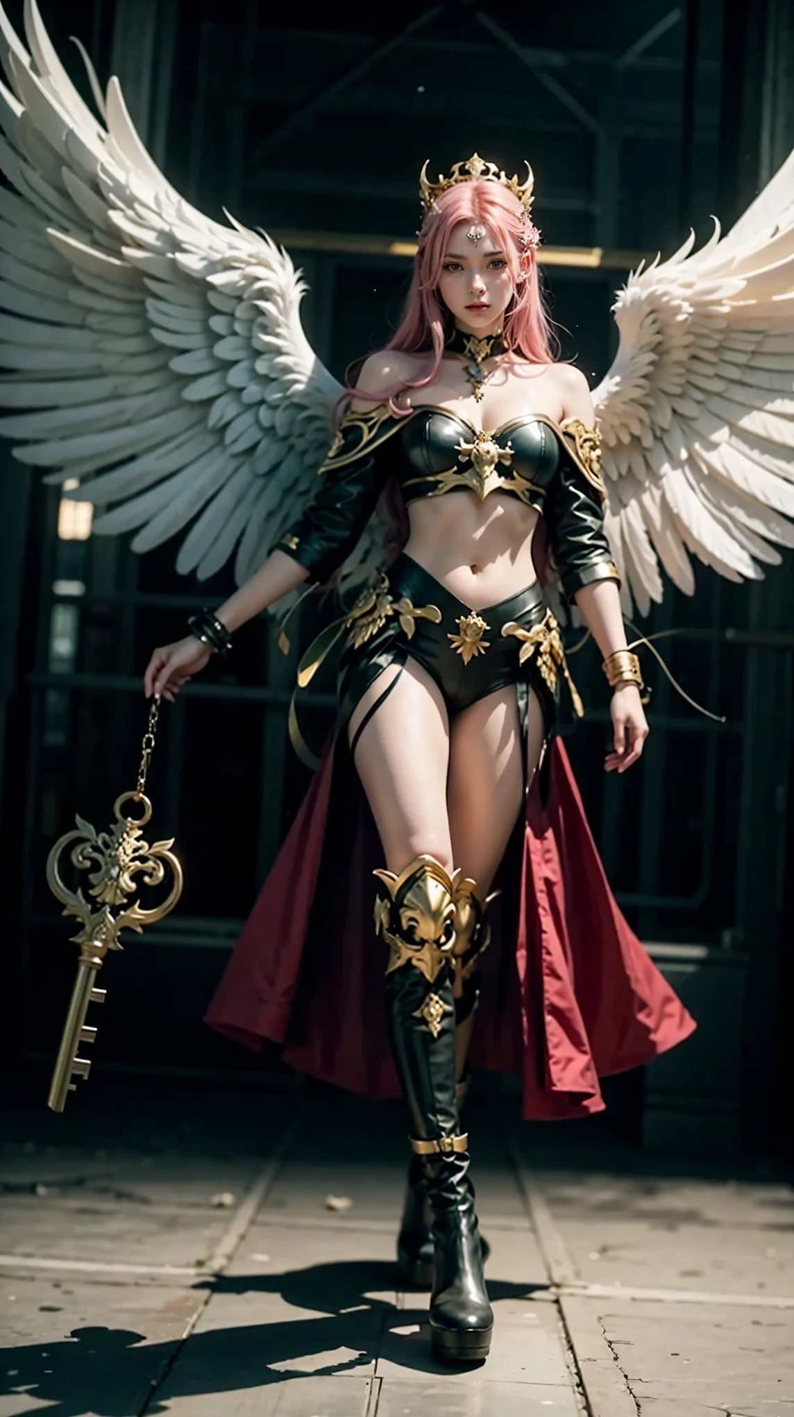 a close up of a woman with a skull on her shoulder, Anjo majestoso de full body, angel knight girl, angel in plastic armor, tall female angel, beautiful angel girl ciborgue, beautiful cleric,  female key art by Cushart Krenz , Serafim, Shadowverse Character Concept, Deusa. Extremely high details, ( ( character concept art ) ), Araffe Angel with golden wings walking in space, na Lua, Anjo majestoso de full body, super wide angel, angel wide shot, anjo largo, epic angel wings,  shot on the body of the cinematic goddess ,   Epic angle and pose  , angelic wings, grosso, quente, share, beautiful angel girl, of beautiful angel, long-range shot from a high angel,  giant and impressive photo of the goddess, there is a woman with pink hair, full body, full body, looking at the camera, Guweiz&#39;s styleless artworks, ! dream artegerm, Lois van Baarle and Ross,  realistic art style , Modelo IG | artegerm, Sem style Ross Tran, inspired by Ross Tran, artegerm style, artegerm e atey ghailan, gold-plated giraffe in front of a building, angelic golden armor, unreal motor render  Knights of the Zodiac, Golden Goddess Athena, like a mystical valkyrie, ornate cosplay, Greek Goddess Athena, usando golden armor, 3d goddess minerva,  Knights of the Zodiac, - Moon jewelry on forehead, angry expression,  sad expression , Sailor Moon, golden armor,  ([long hair]:1.8), (full body:1.8), (imagem de full body em pé:1.8), (upper body upwards:0.3),retrato, ,  Middle Ages , Classicismo,  style painting, pintura, traditional media, realista, detailed symmetrical eyes, beautiful detailed face, figurativo, fine arts, oil on canvas, HDR, 8k, original character, high resolution, high detail, focus on the face, retrato, ,  Middle Ages , Classicismo,  style painting, pintura, traditional media, realista, detailed symmetrical eyes, detailed face, figurativo, Belle, PERSEPHONE, (fullbody:1.8)